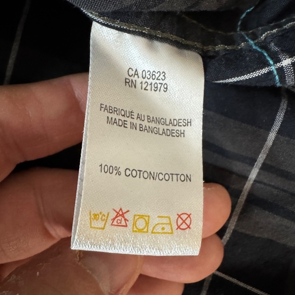 Projek RAW Men's Plaid Short‎ Sleeve Button Up Casual Dress Shirt Gray/Black XL - Picture 11 of 16